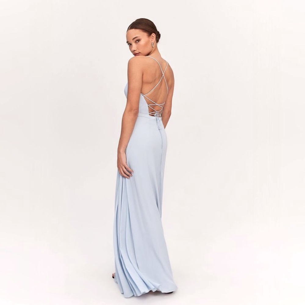 Fame and Partners NWT Navy Gown